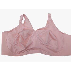 Catherines Pink Wireless Full Coverage Bra Adjustable Straps Soft Stretch 50DDD